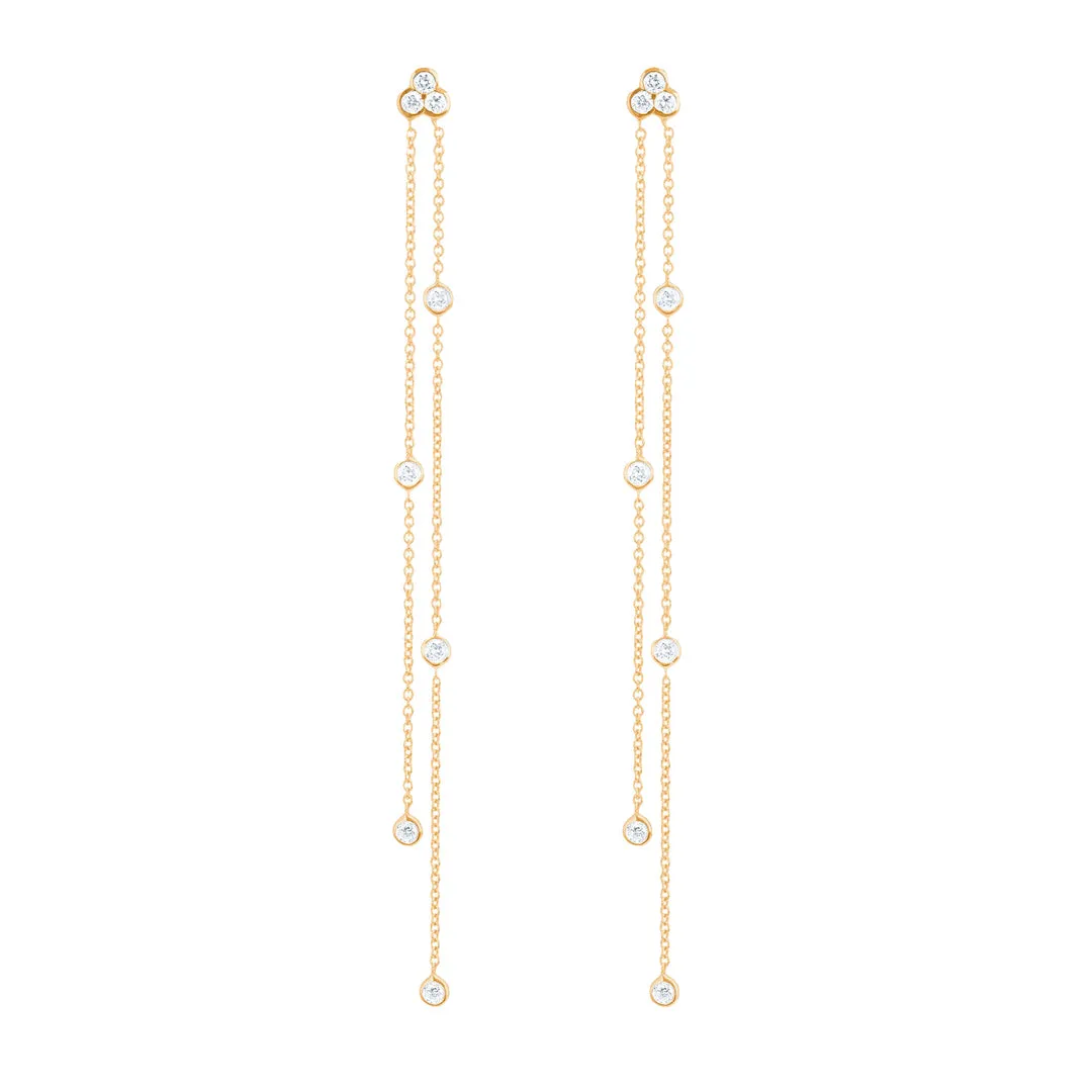 Diamond Poppy Earrings