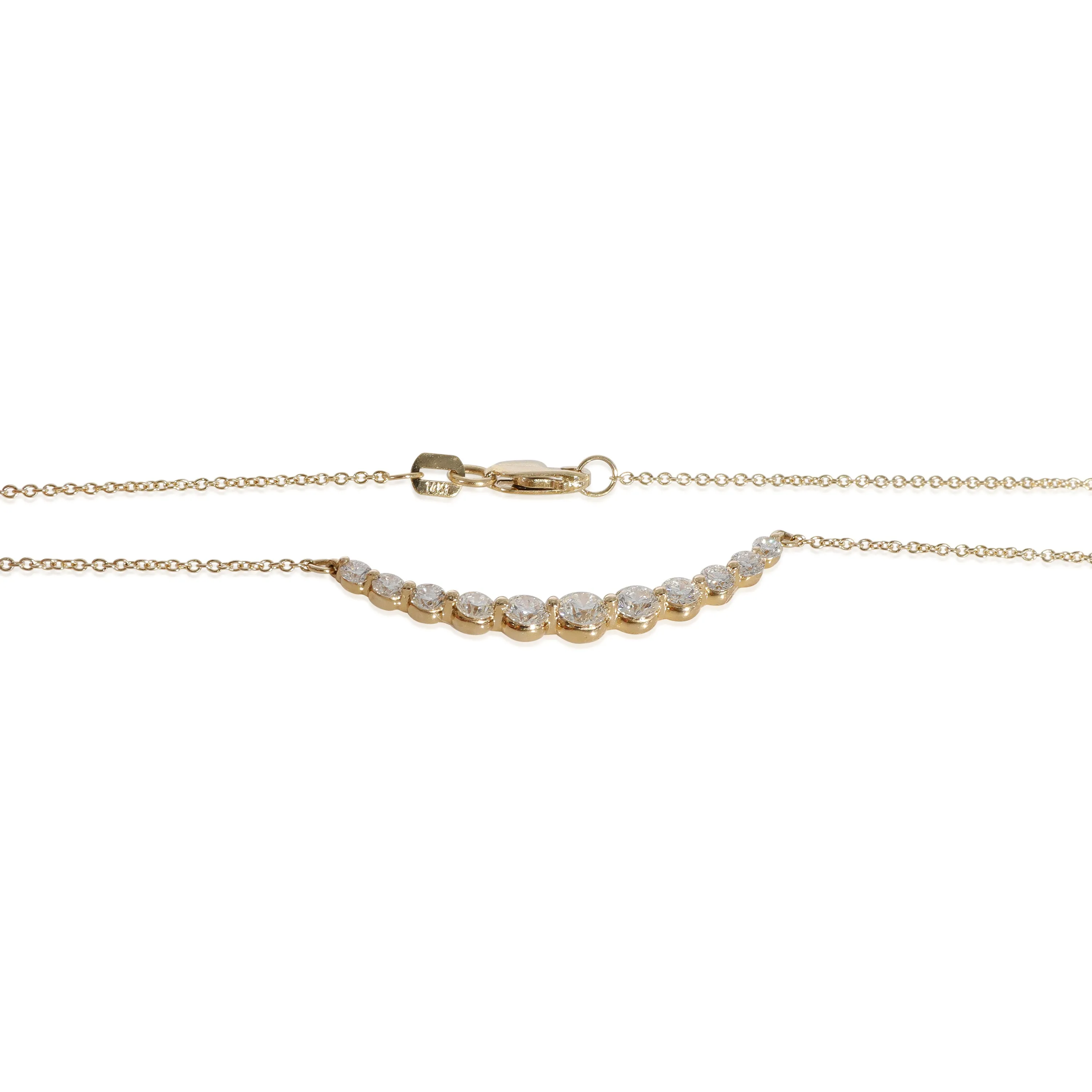 Diamond Smile Necklace in 14K Yellow Gold (1.00 CTW G-H/SI2)