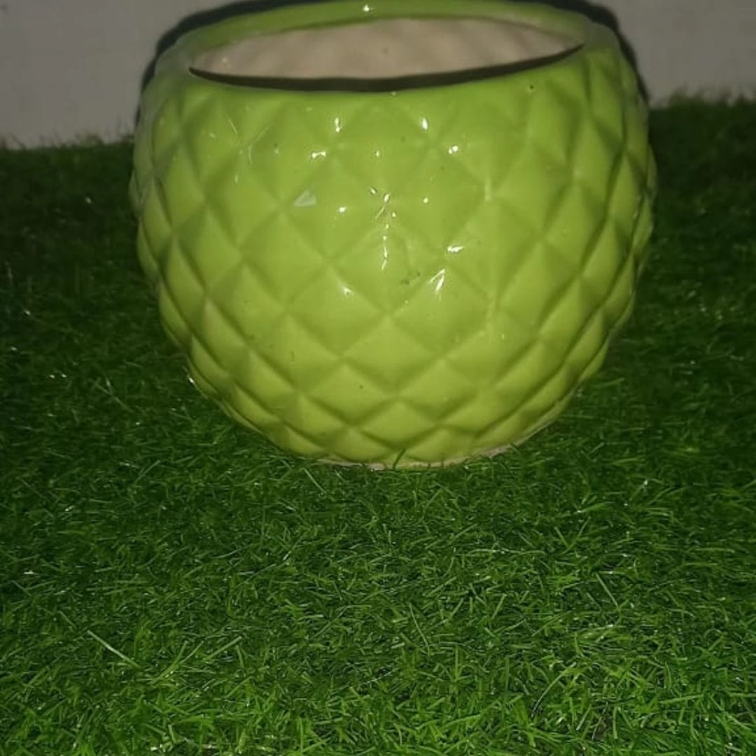 Diamond Ball Ceramic Pot