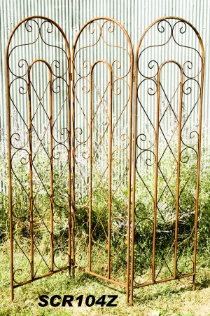 Display Folding Screen Decorative XX Pattern & Scrolls decorative plants  