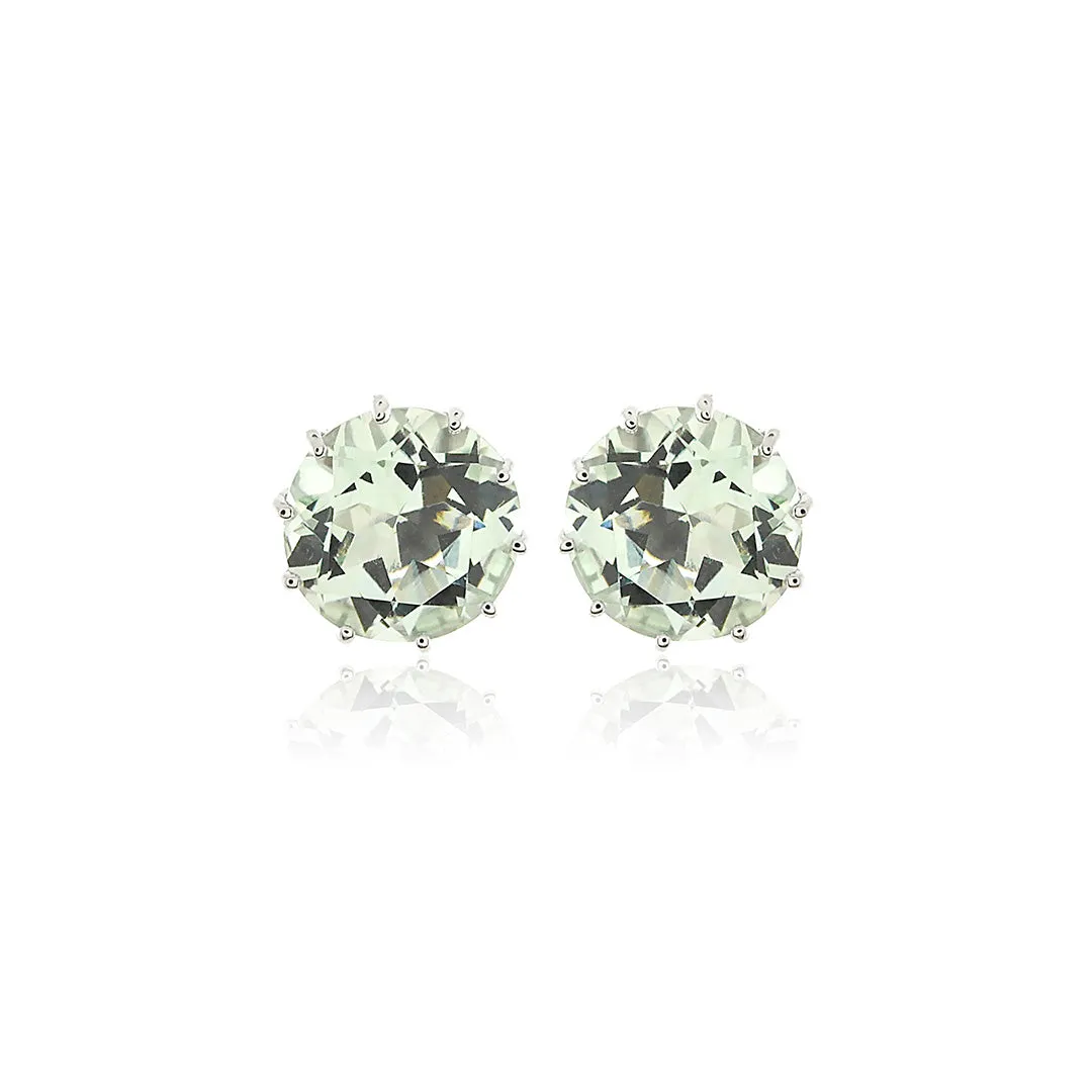 Dottie Earrings in Green Quartz