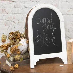 Double Sided White Chalkboard Frame dried flowers  