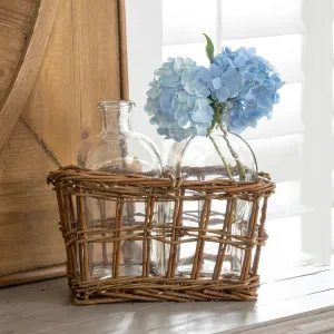 Double Willow Tonic Bottle Vase dried flowers  
