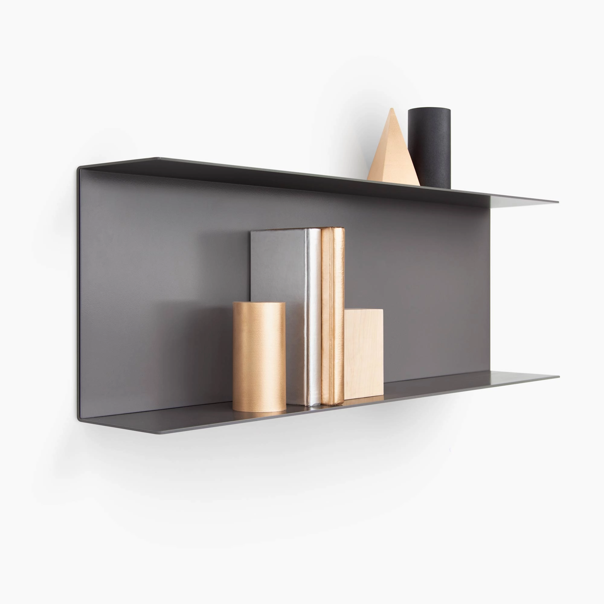 Double Bender Metal Wall Shelf