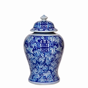 Double Happiness/Grapes Blue and White Temple Jar plant seeds  