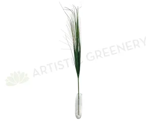 DS0035 Green Decor Stick with White Tips 160cm dried green plant  