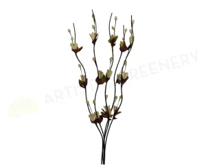 DS0039A Dcor Sticks with Flowers 167cm (2 Styles) dried green plant  