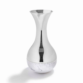 Dual - Vase Marble mini ornamental plant  