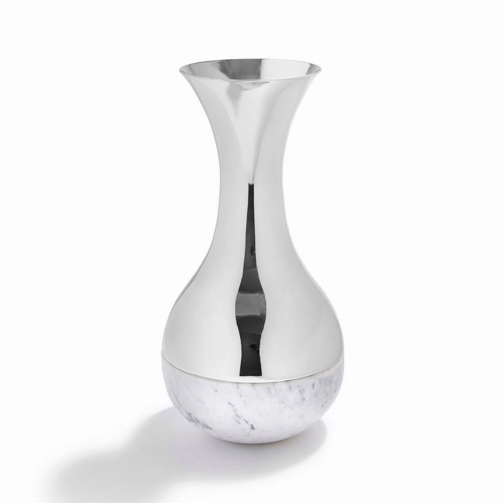 Dual - Vase Marble mini ornamental plant  