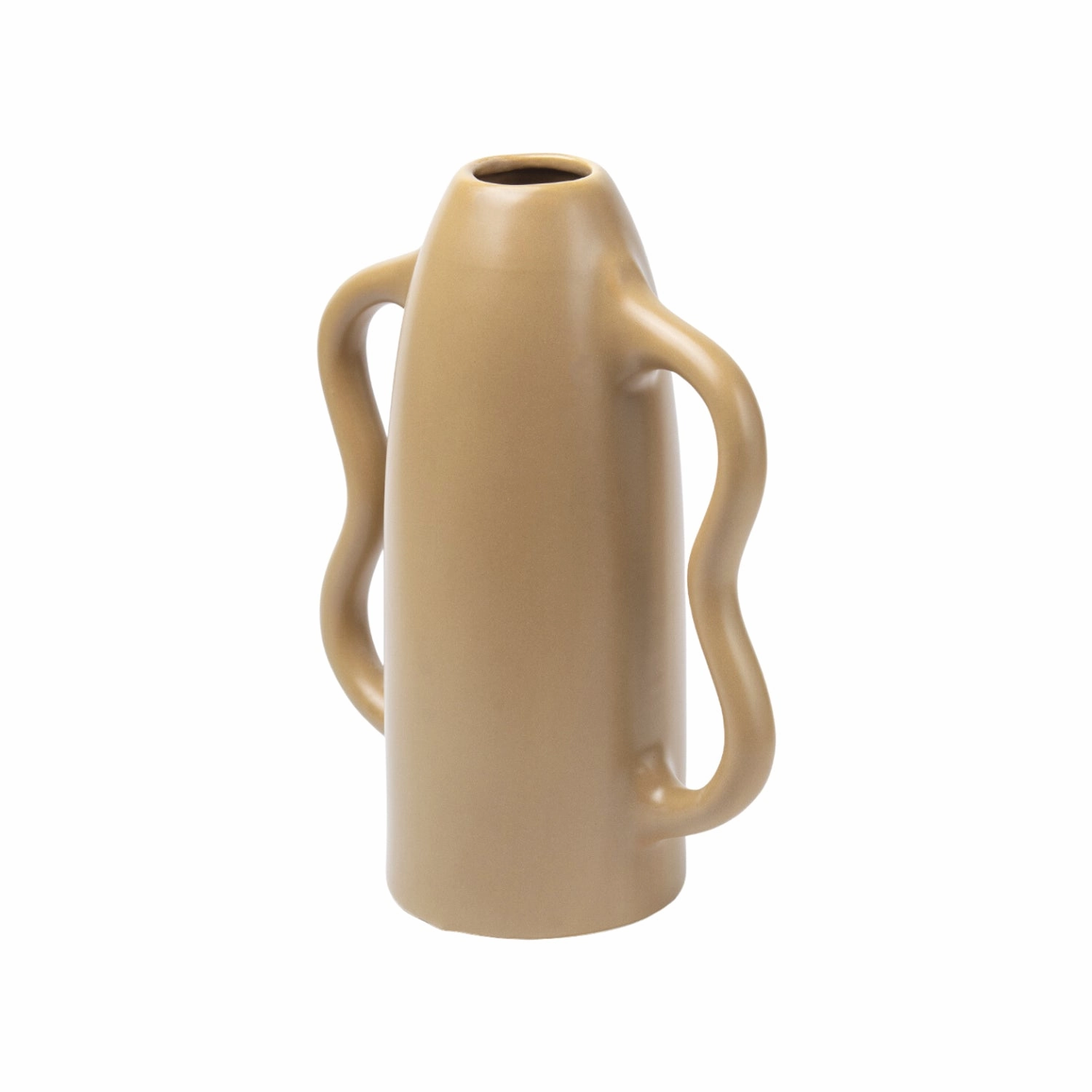 Dual Tone Cream Ceramic Vase