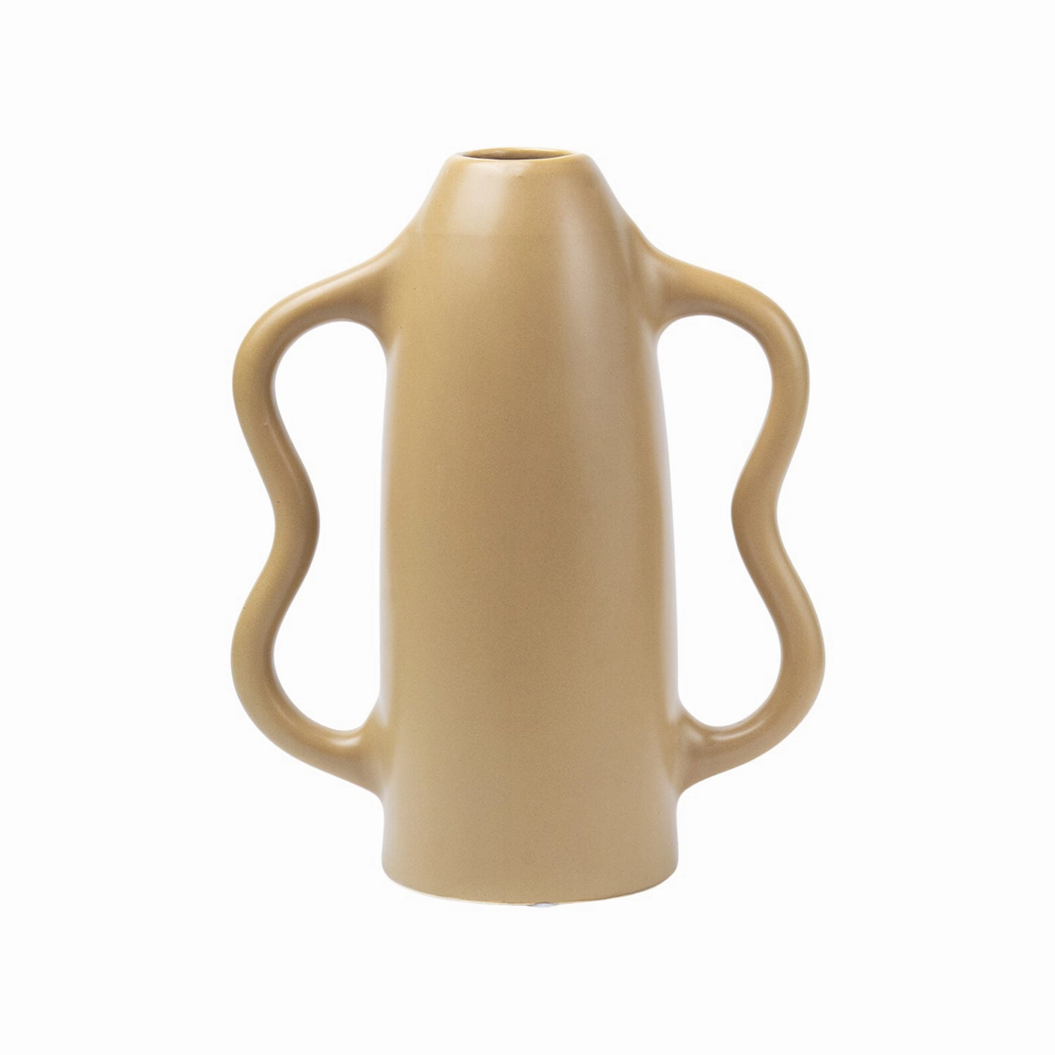 Dual Tone Cream Ceramic Vase