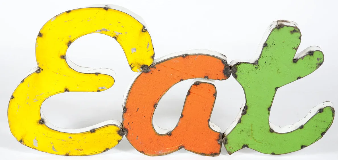 Eat Tin Sign decorative plants  