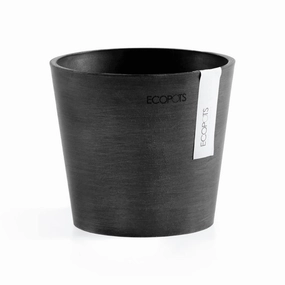Ecopots Amsterdam Mini Pot Dark Grey plant seeds  