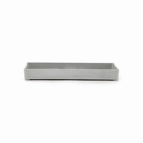Ecopots Display Platter White Grey plant seeds  