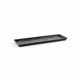 Ecopots Saucer Rectangular Dark Grey plant seeds  