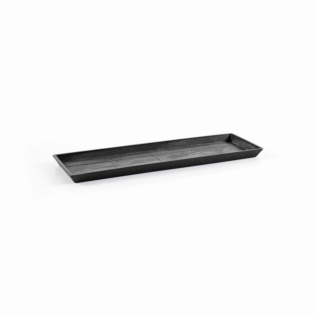 Ecopots Saucer Rectangular Dark Grey plant seeds  