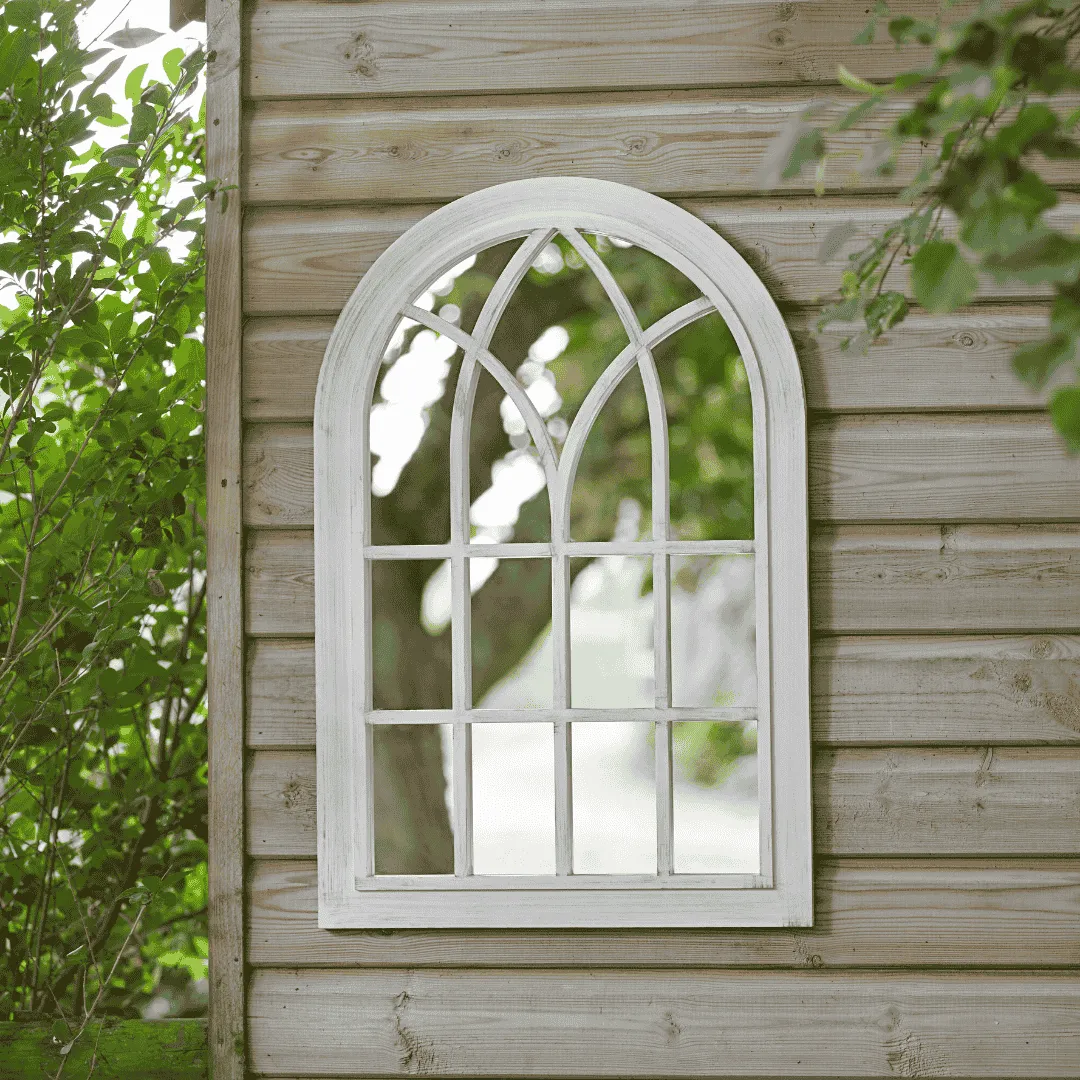 Eden Home & Garden Mirror - Silvergris dried flowers  