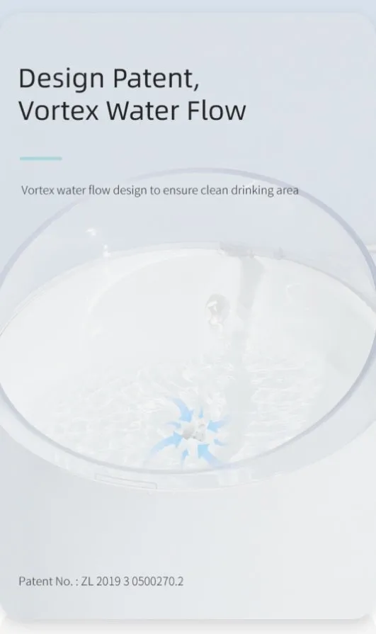 Electric Pet Dog Cat Water Fountain Automatic Self-Clean Water Fountain 1.5L V278-W2-N-WATER-FOUNTAIN