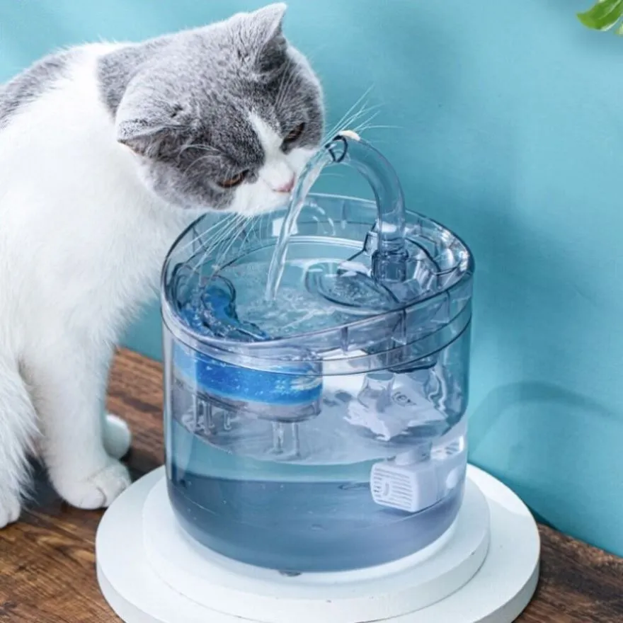 Electric Pet Water Fountain Cat Dog Automatic Sensor Drinking Dispenser Filter V201-W12783027