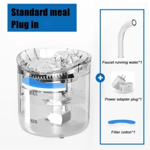 Electric Pet Water Fountain Cat Dog Automatic Sensor Drinking Dispenser Filter V201-W12783027 dried flowers  