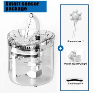 Electric Pet Water Fountain Cat Dog Automatic Sensor Drinking Dispenser Filter V201-W12783029 dried flowers  