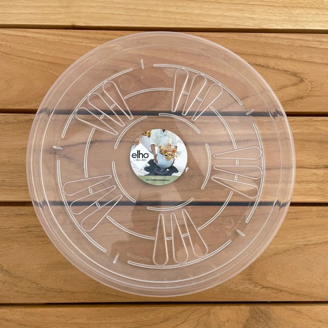 Elho Uni-Saucer Round Transparent plant seeds  