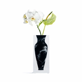 Elizabeth Vase - Black Marble mini ornamental plant  