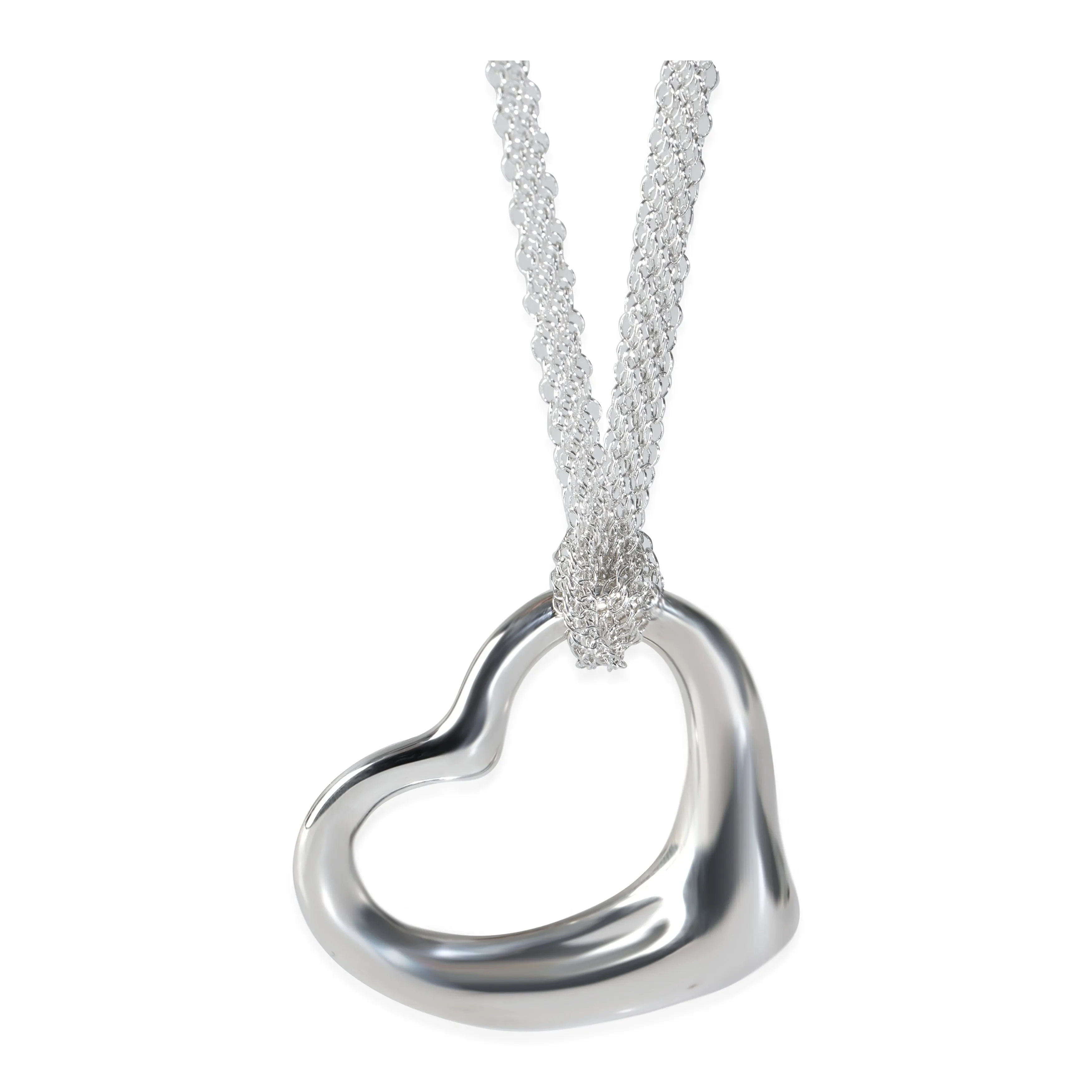 Elsa Peretti Open Heart Necklace in Sterling Silver
