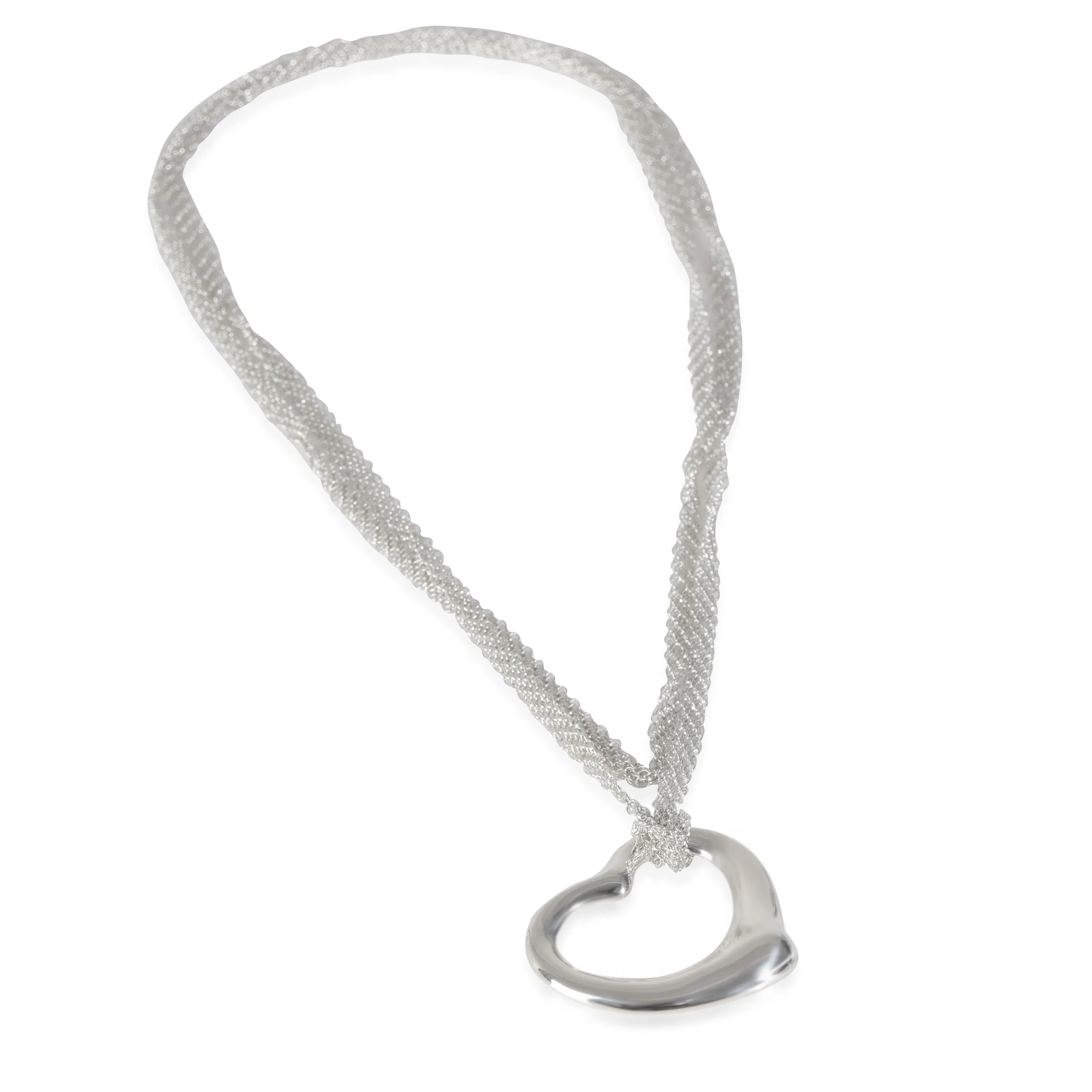 Elsa Peretti Open Heart Necklace in Sterling Silver