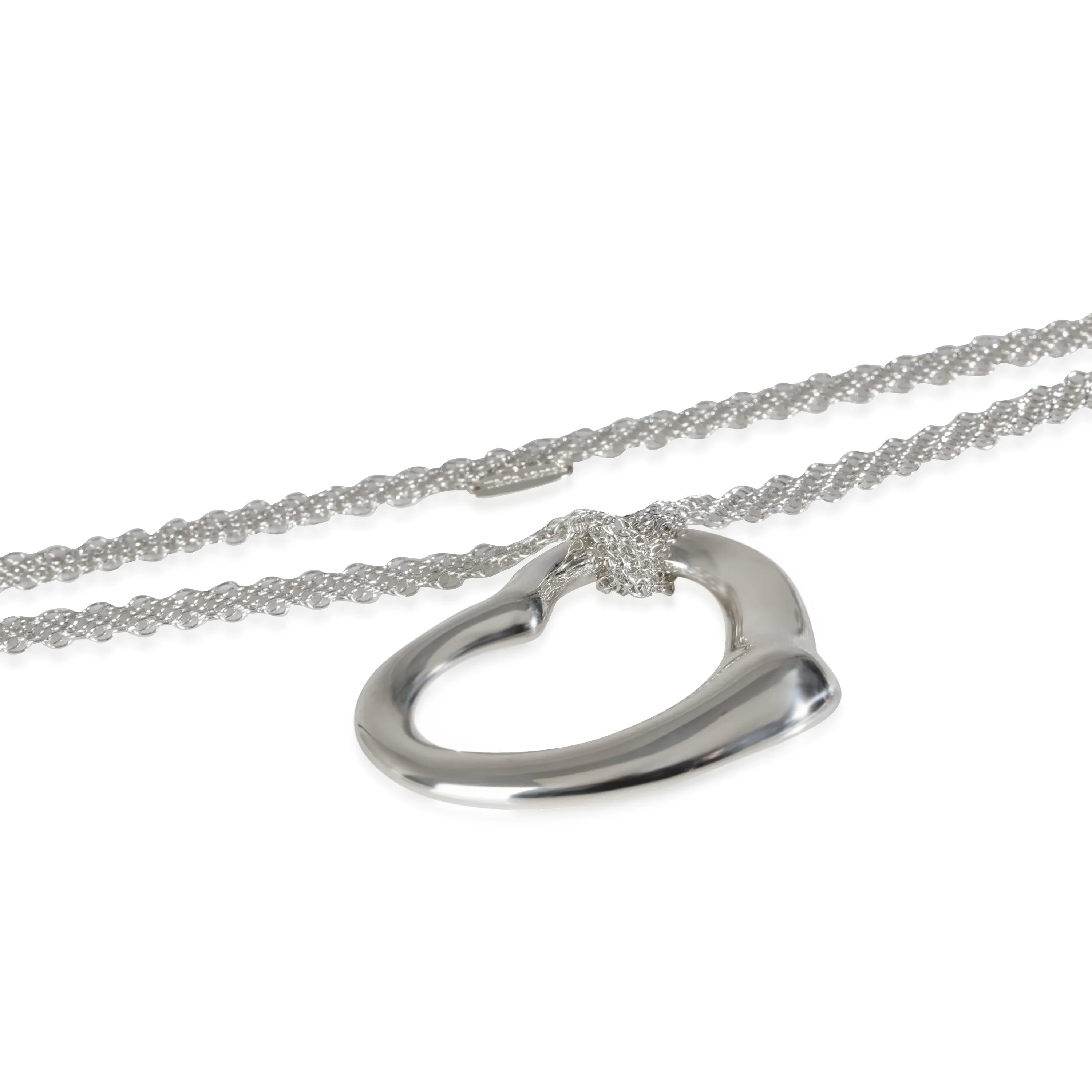 Elsa Peretti Open Heart Necklace in Sterling Silver