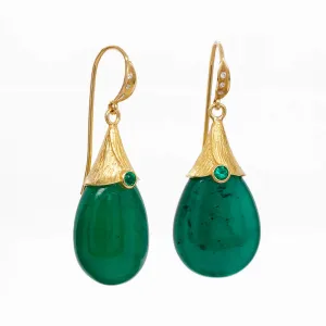 Emerald Teardrop Earrings
