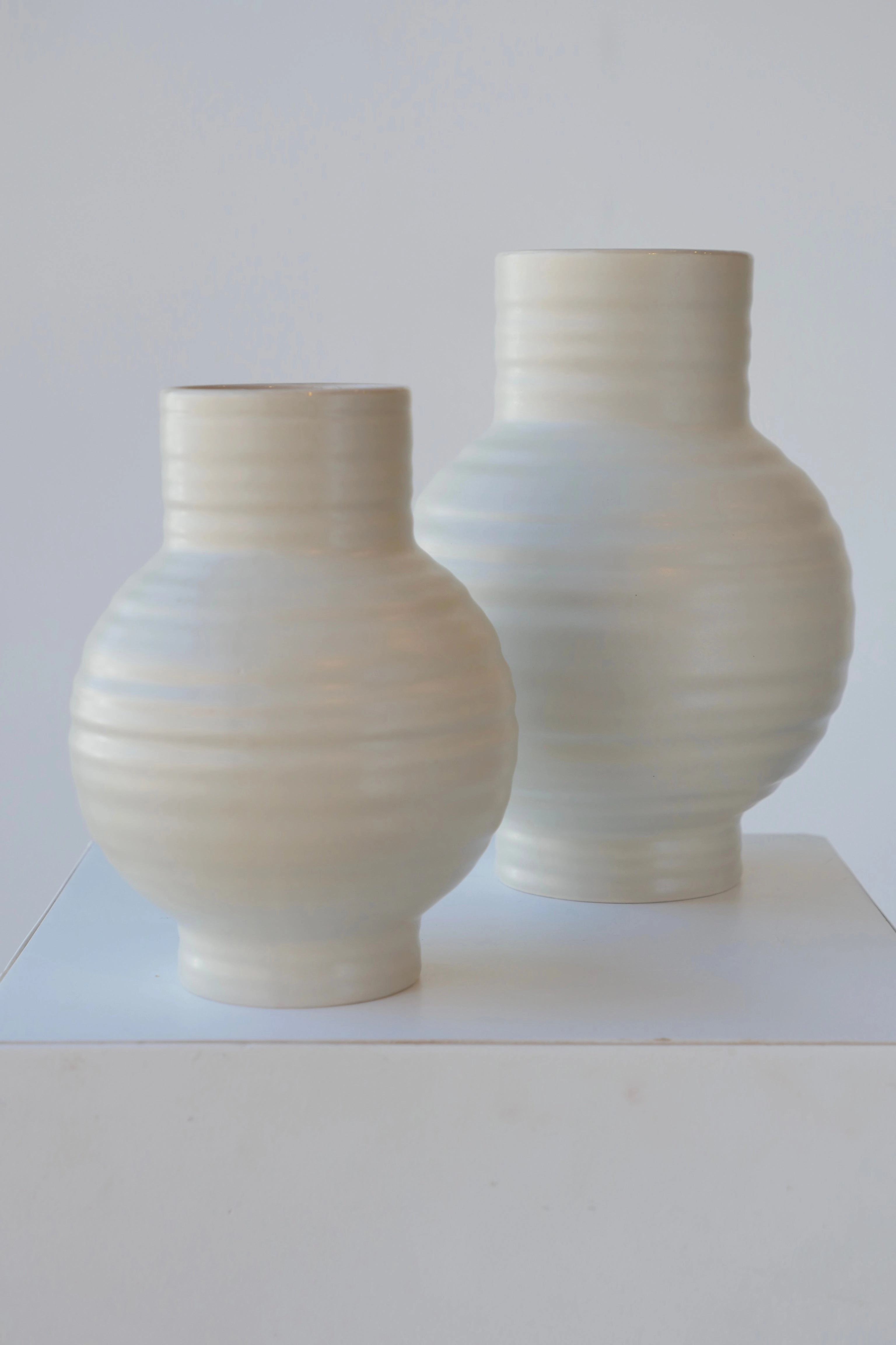 Essential Light Grey Ceramic Vase Large
