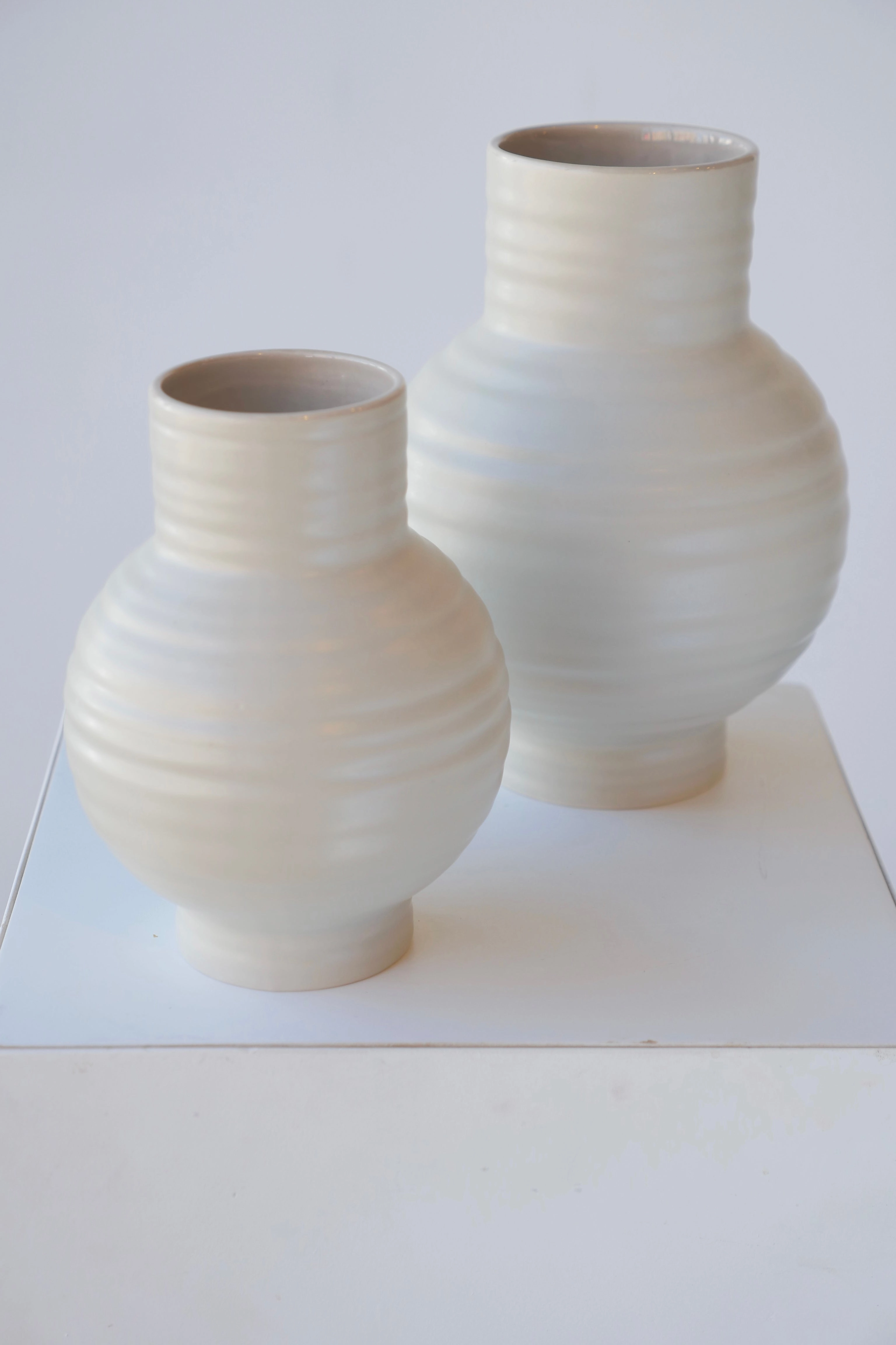 Essential Light Grey Ceramic Vase Small