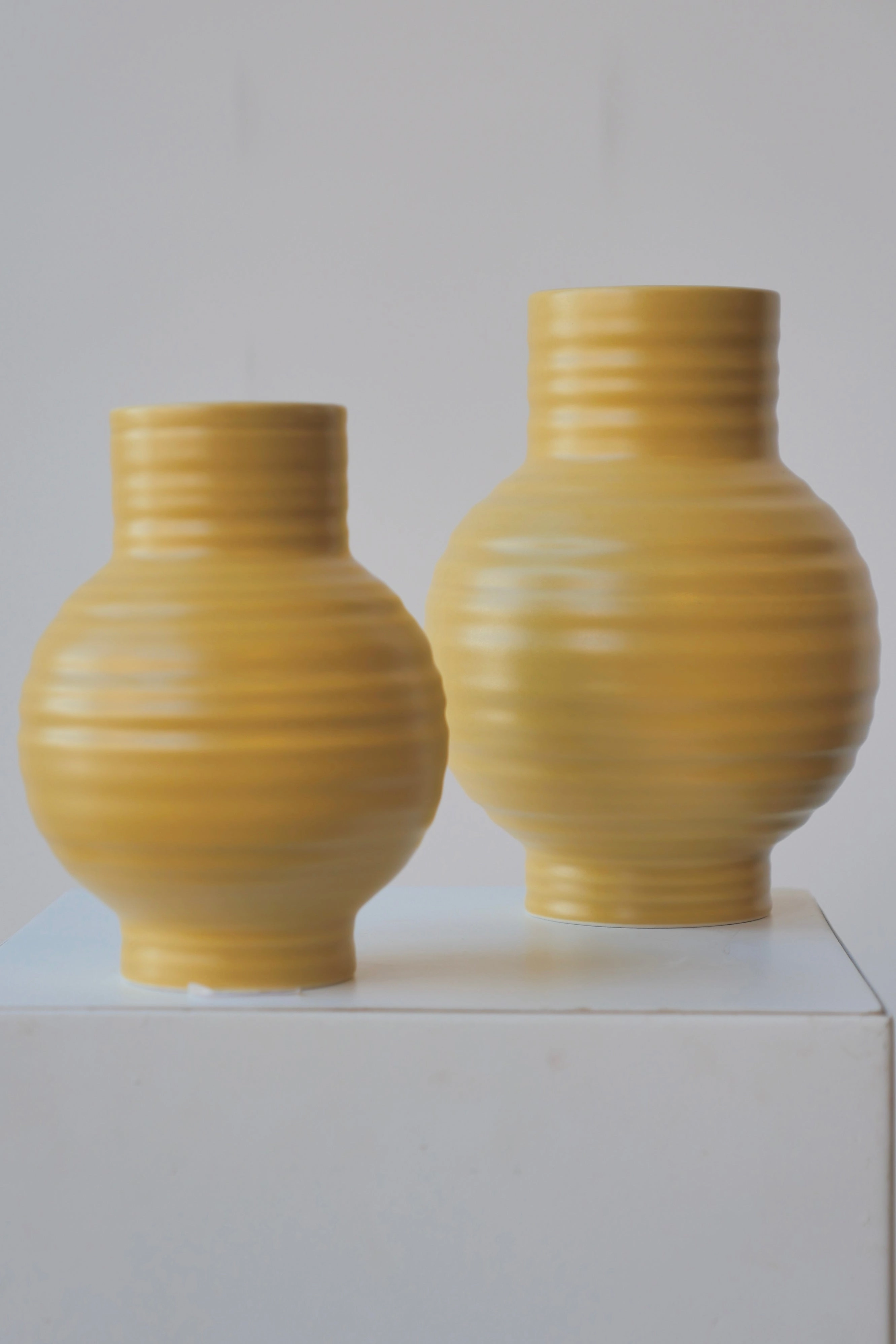 Essential Mustard Ceramic Vase Large