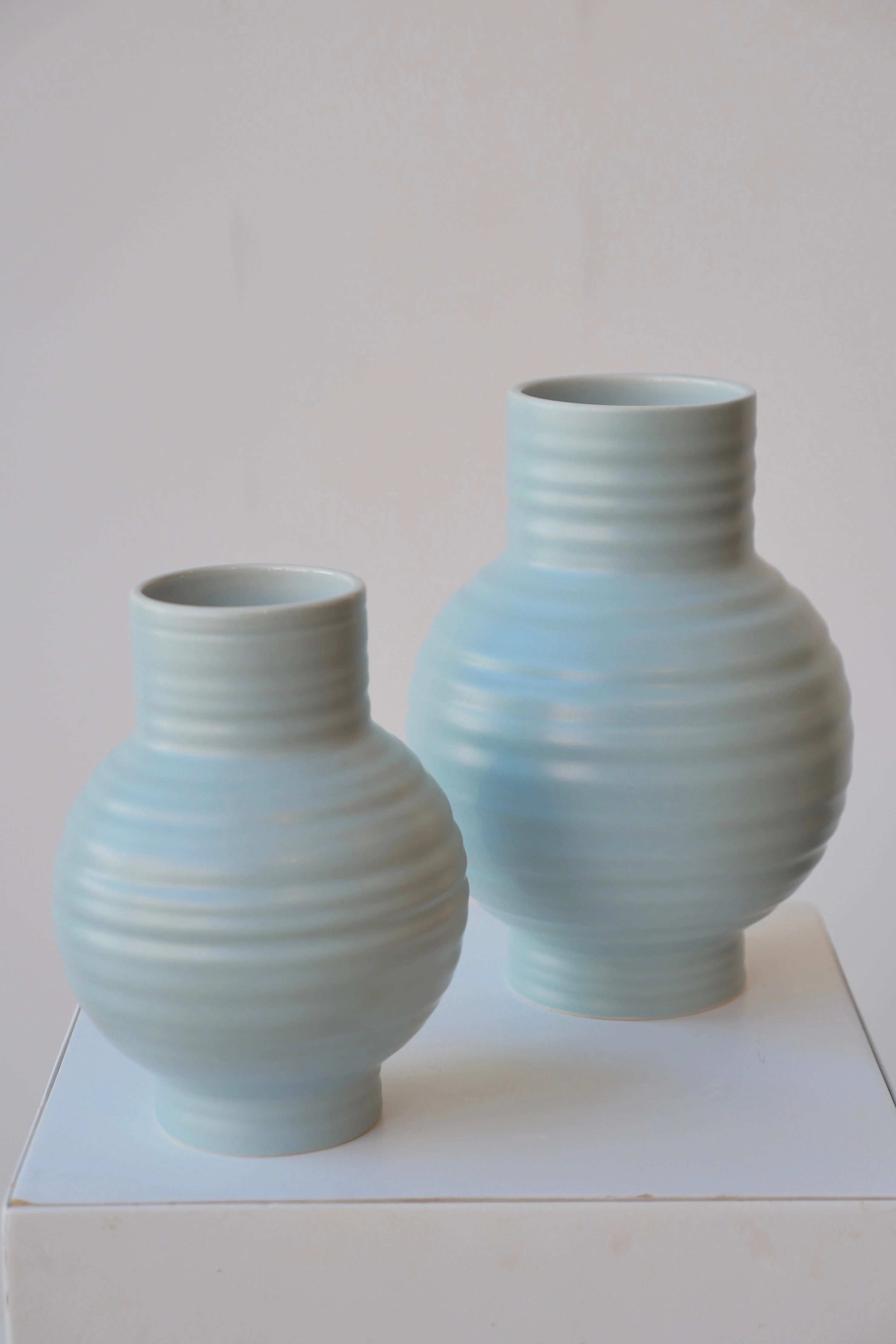 Essential Sky Ceramic Vase Small