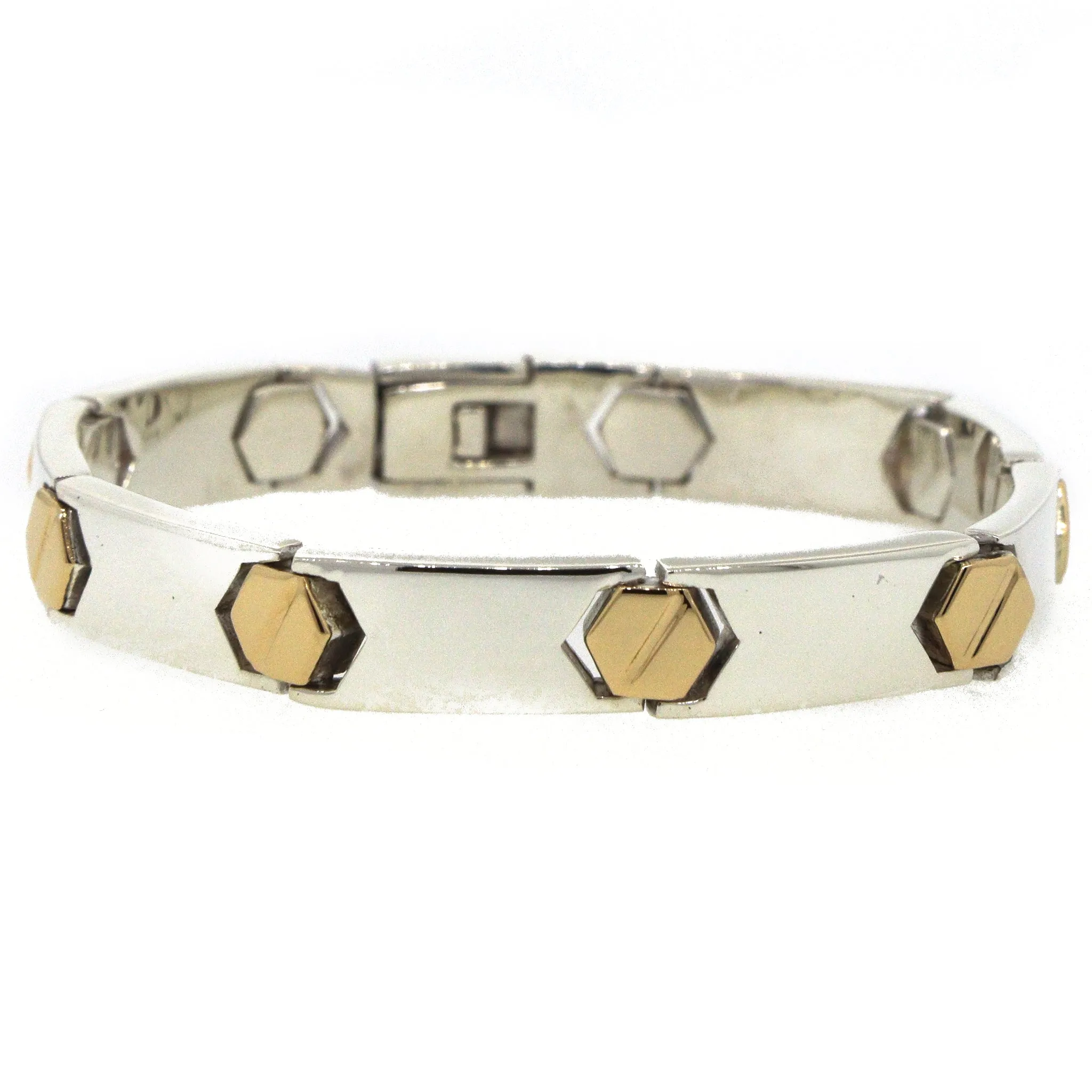 EstateBayanihan Sterling Silver and 18k Gold Bracelet