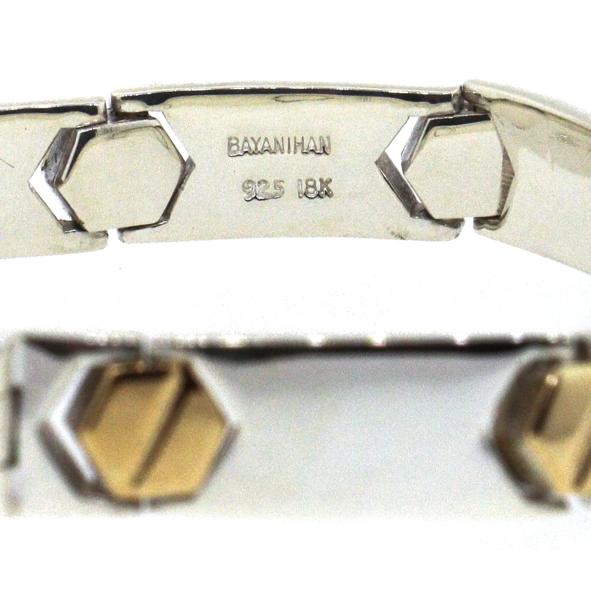 EstateBayanihan Sterling Silver and 18k Gold Bracelet