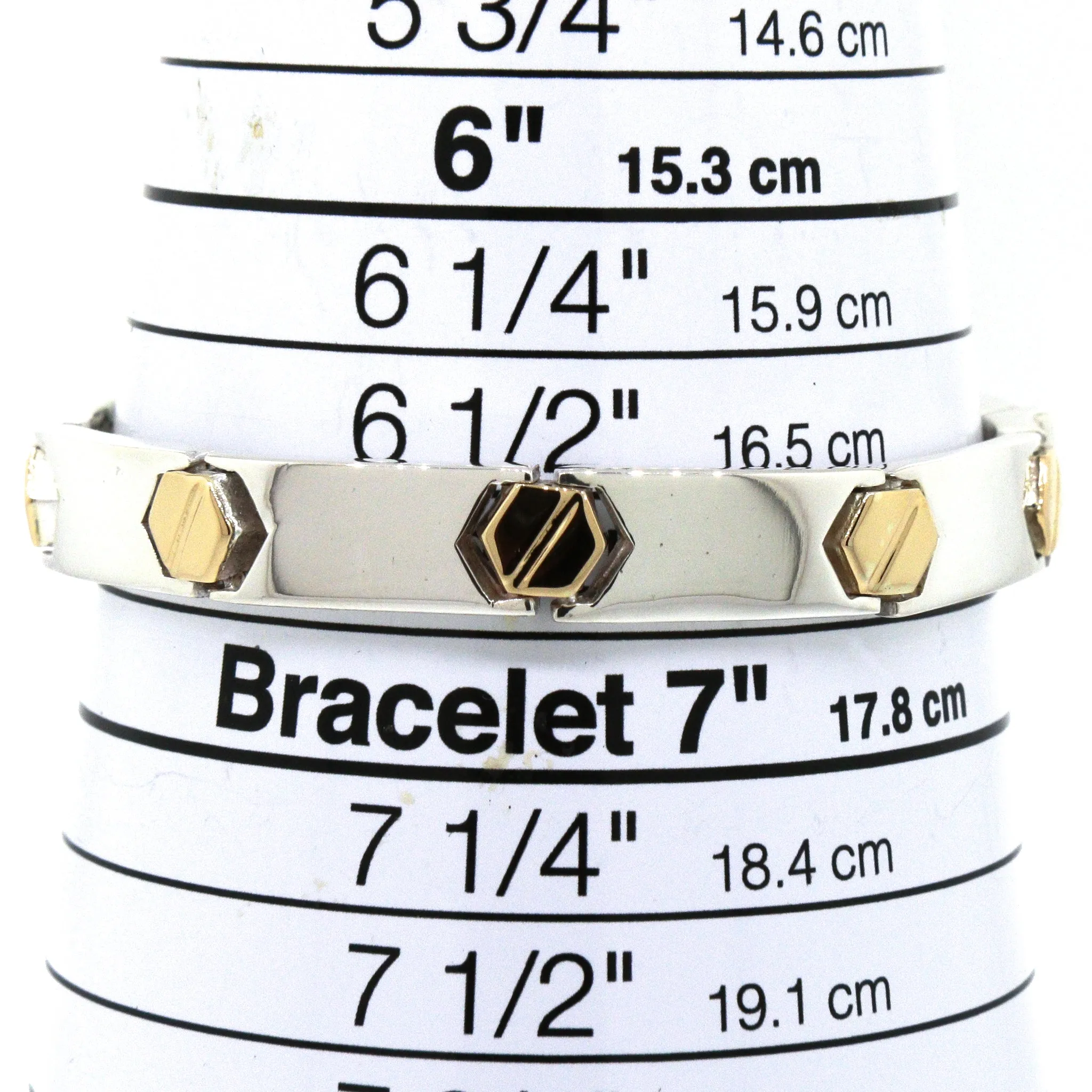 EstateBayanihan Sterling Silver and 18k Gold Bracelet