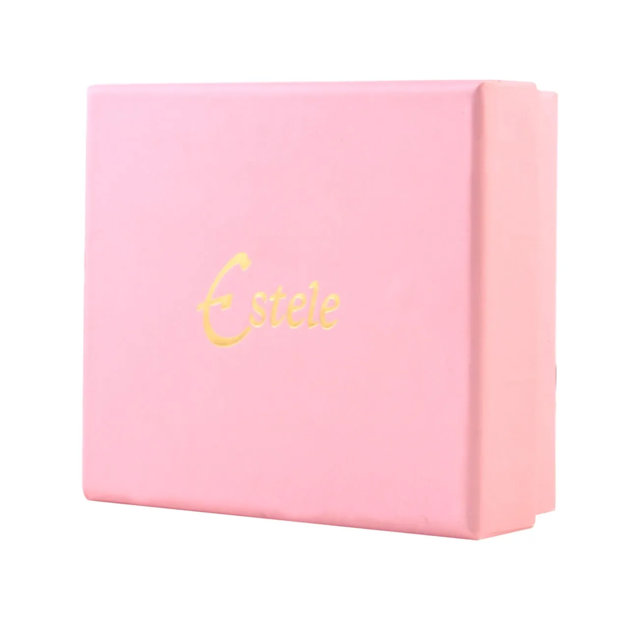 Estele Rosegold Plated Flux Pearl Charm Bracelet with Comfort Fit for Girls & Women