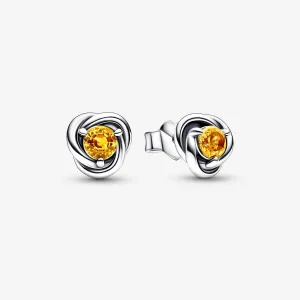 Eternity Circle Stud Earrings | November Honey