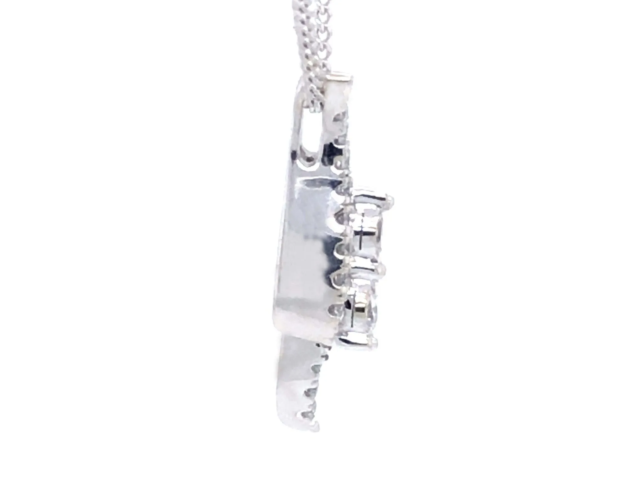 Ever Us Two-Stone Diamond Pendant in 14k White Gold