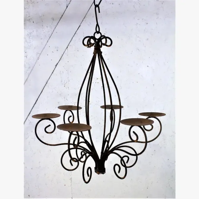 Exterior Simple Wrapped with Twisted Wire Chandelier