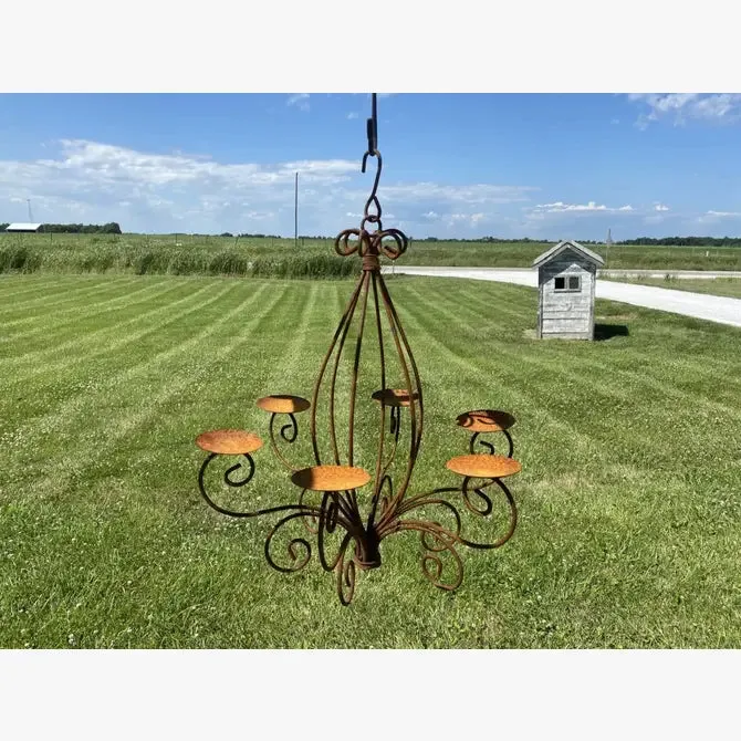 Exterior Simple Wrapped with Twisted Wire Chandelier
