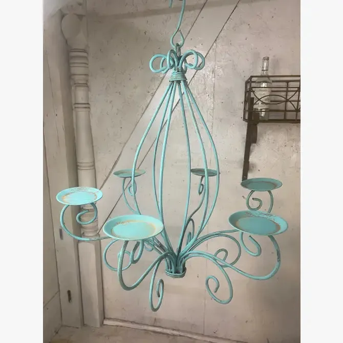 Exterior Simple Wrapped with Twisted Wire Chandelier