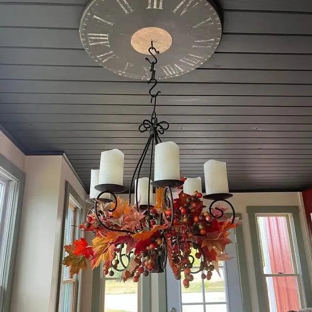 Exterior Simple Wrapped with Twisted Wire Chandelier