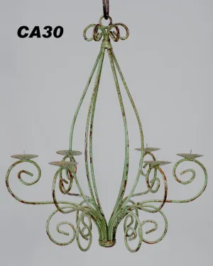 Exterior Simple Wrapped with Twisted Wire Chandelier decorative plants  
