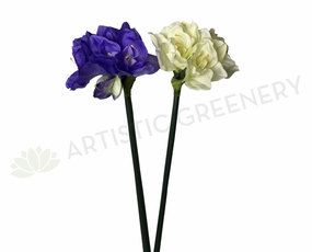 F0001SML Amaryllis Stem 90cm Purle / Red / White outdoor greenery  