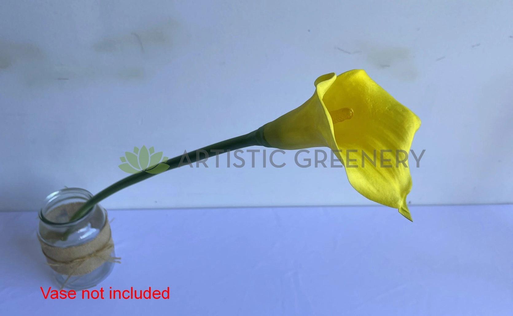 F0008 Calla Lily / Arum Lily Stem 67cm Yellow