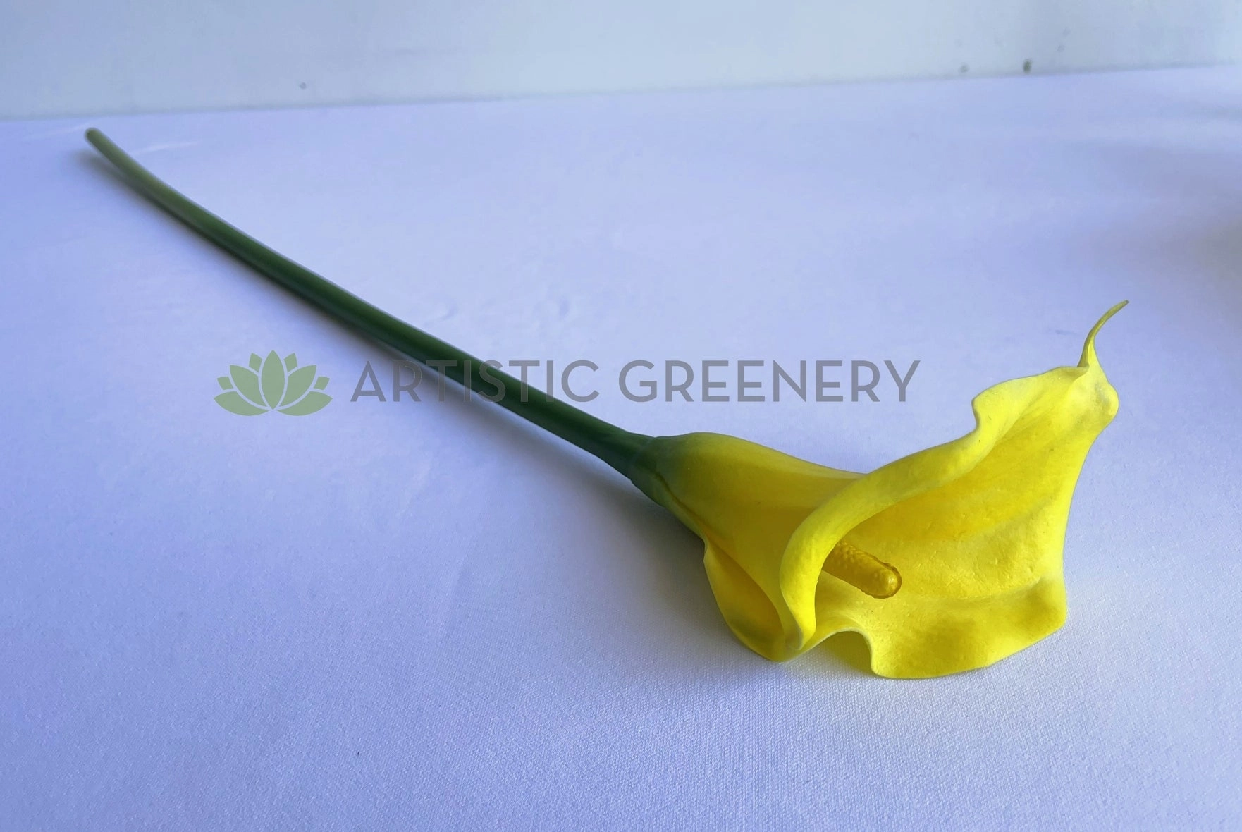 F0008 Calla Lily / Arum Lily Stem 67cm Yellow