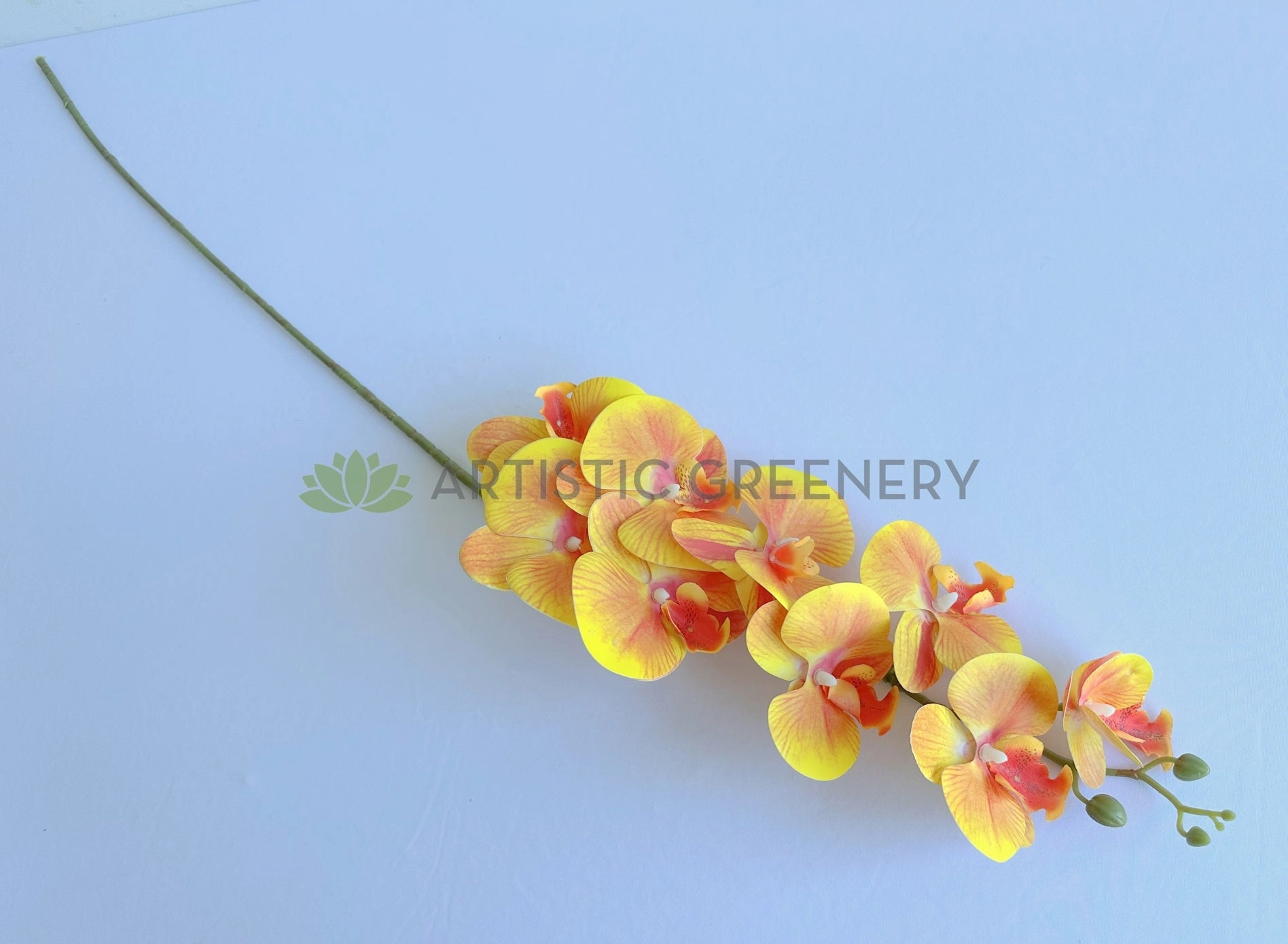 F0034ORA Phalaenopsis Orchid Spray 103cm Orange